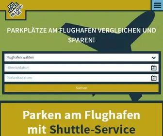 ICH-Parke-Billiger.de(Finde deinen besten Parkplatz am Flughafen und spare bis zu 60 % ✈ Gratis Shuttle) Screenshot