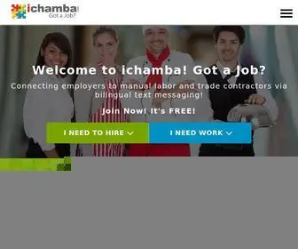 Ichamba.com(Find work in San Diego) Screenshot