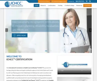 ICHCC.org(International Commission Health Care Certifications) Screenshot