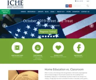 Iche.org(Illinois Christian Home Educators) Screenshot