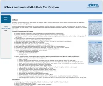 Icheckmls.com(ICheck Automated Services) Screenshot