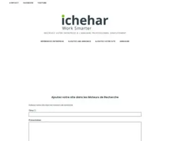 Ichehar.com(Annuaire professionnel des entreprises) Screenshot