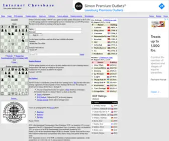 Ichessbase.com(Internet Chessbase) Screenshot