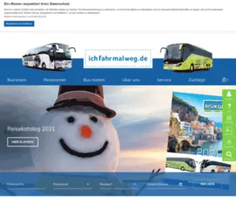Ichfahrmalweg.de(Busreisen) Screenshot