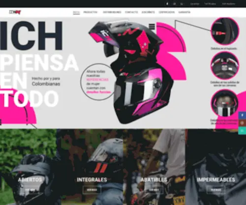 Ichhelmets.com(CASCOS CERTIFICADOS PARA MOTO ICH) Screenshot