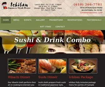 Ichibanpa.com(Hibachi Sushi Lehigh Valley Restaurant) Screenshot