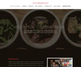 Ichibanteinyc.com(Online Food Delivery Catering in New York) Screenshot