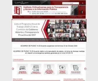 Ichitaip.org.mx(Instituto Chihuahuense para la Transparencia y Acceso a la Informaci) Screenshot