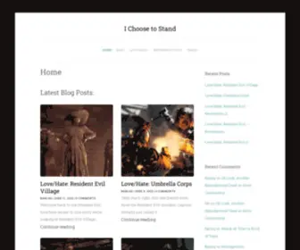 Ichoosetostand.net(I Choose to Stand) Screenshot