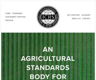 Ichstandards.org(International Cannabis and Hemp Standards Organization) Screenshot