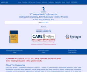 Iciccs.co.in(ICICCS 2021) Screenshot