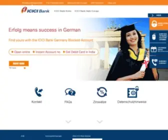 Icicibank.de(ICICI Bank Germany) Screenshot