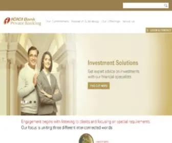 Icicibankprivatebanking.com(ICICI Bank Private Banking) Screenshot