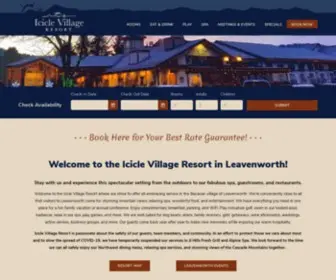 Iciclevillage.com(Leavenworth WA hotels) Screenshot