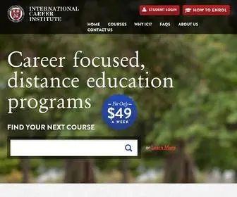 Icieducation.net(Distance Education) Screenshot