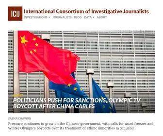 Icij.org(International Consortium of Investigative Journalists) Screenshot