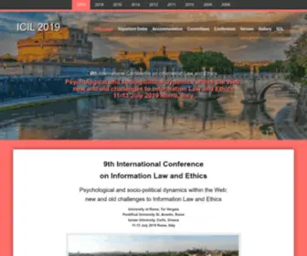 Icil.gr(9th International Conference on Information Law and Ethics Psychological and socio) Screenshot