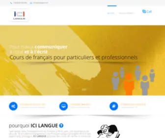 Icilangue.com(Cours de français) Screenshot