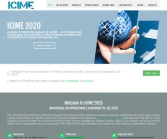Icime.org(ICIME 2020) Screenshot