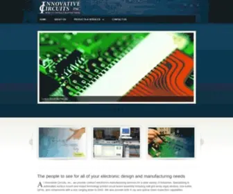 Icimfg.com(Innovative Circuits) Screenshot