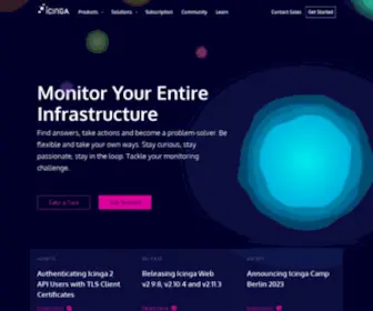 Icinga.com(Monitor your entire Infrastructure with Icinga) Screenshot