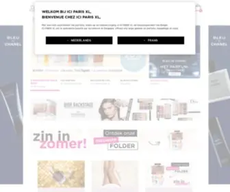 IciparisXl.be(Parfum, verzorging, make-up online kopen bij) Screenshot