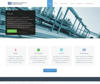 Icis.org(International Construction Information Society) Screenshot