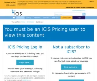 Icispricing.com(Petrochemicals, Energy, and Fertilizers Market Information) Screenshot