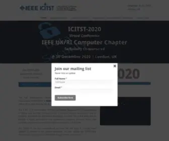 Icitst.org(The ICITST) Screenshot