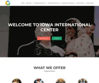 Iciu.org(Iowa International Center) Screenshot