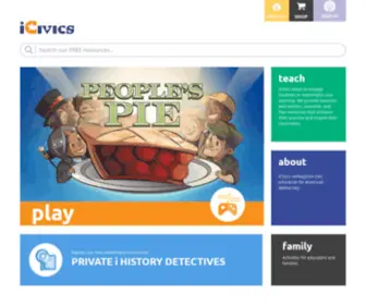 Icivics.org(Home) Screenshot