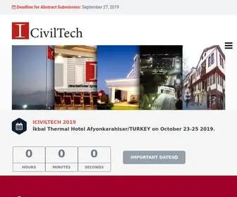 Iciviltech.com(ICIVILTECH 2019) Screenshot