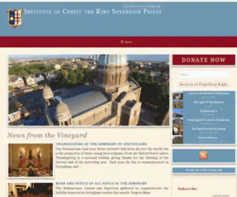 ICKSP.org.uk(Institute of Christ the King Sovereign Priest) Screenshot