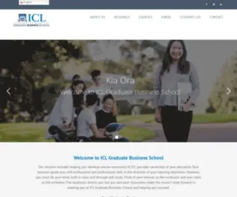 ICL.ac.nz(ICL Graduate Business School) Screenshot