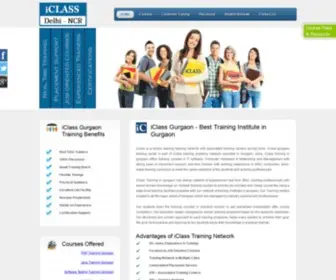 Iclasstrainingdelhi.in(IClass training institute in Gurgaon) Screenshot