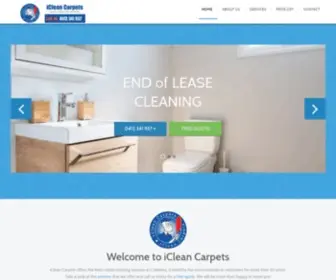 Icleancarpets.com.au(IClean Carpets) Screenshot