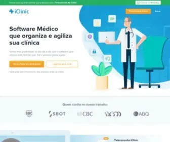 Iclinic.com.br(Software médico para clínicas e consultórios) Screenshot