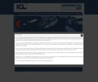 Iclinternational.in(ICL Integrated Couriers & Logistics) Screenshot