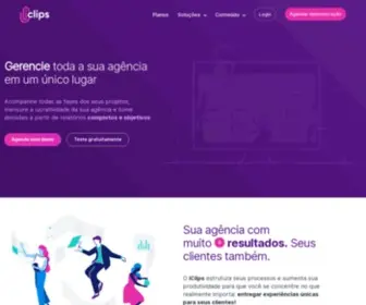 Iclips.com.br(Software para Gestão de Agência de Comunicação) Screenshot