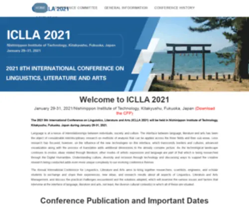 Iclla.org(ICLLA 2021) Screenshot