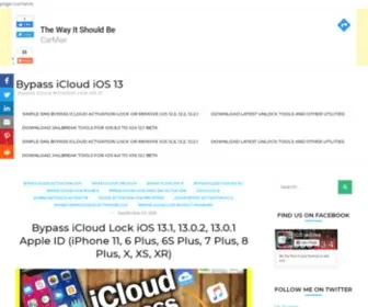 Icloudactivationlockbypass.com(Bypass iCloud iOS 13) Screenshot