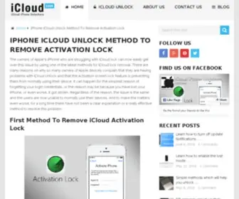 Icloudiphoneunlockers.com(IPhone iCloud Unlock Method To Remove Activation Lock) Screenshot