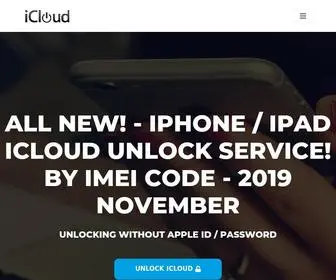 Icloudonoff.com(ICloud Unlock Service for any iPhone iPad (without password) Only $15) Screenshot