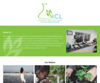 ICLPL.com(Innovative Cosmetic Labs contract manufacturing) Screenshot