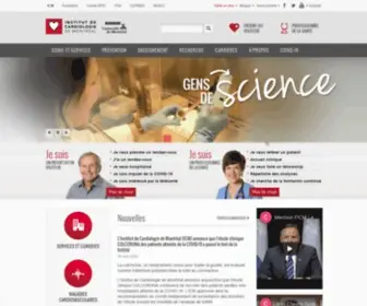 ICM-Mhi.org(Institut de Cardiologie de Montréal) Screenshot