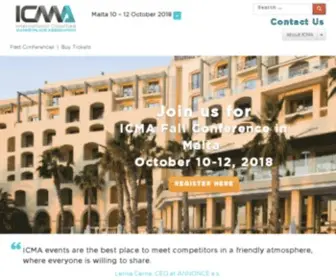 Icmaonline.org(International Classified Marketplace Association ICMA) Screenshot