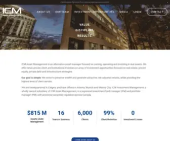 Icmassetmanagement.com(ICM Asset Management) Screenshot