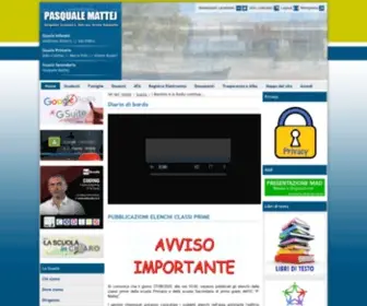 Icmattej.it(Sito web istituzionale istituto comprensivo «pasquale mattej») Screenshot