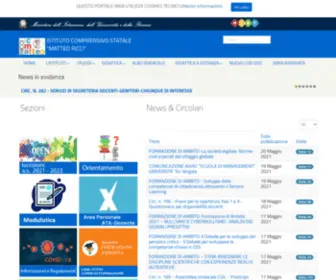 Icmatteoricci.edu.it(Sito web dell'Istituzione scolastica) Screenshot