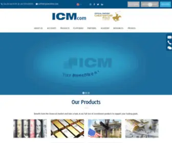 Icmcapital.com(Online Trading Platform) Screenshot